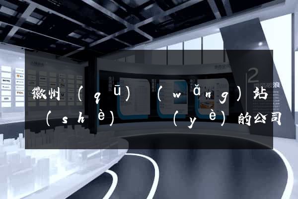 徽州區(qū)網(wǎng)站設(shè)計專業(yè)的公司