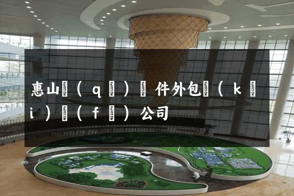 惠山區(qū)軟件外包開(kāi)發(fā)公司