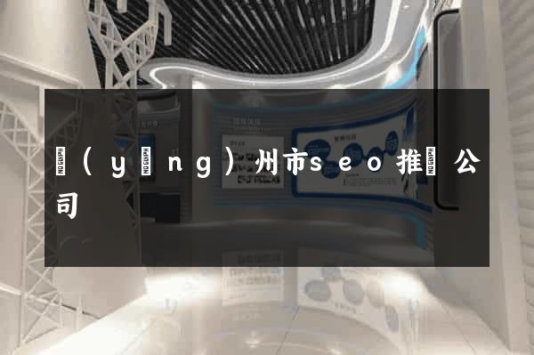 揚(yáng)州市seo推廣公司