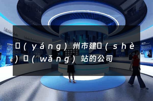 揚(yáng)州市建設(shè)網(wǎng)站的公司