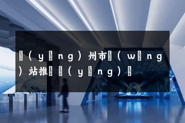 揚(yáng)州市網(wǎng)站推廣營(yíng)銷