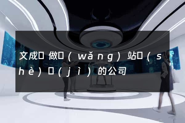 文成縣做網(wǎng)站設(shè)計(jì)的公司