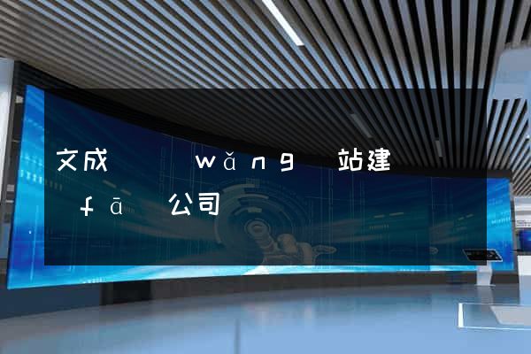 文成縣網(wǎng)站建設開發(fā)公司