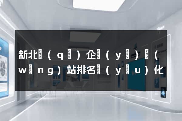 新北區(qū)企業(yè)網(wǎng)站排名優(yōu)化