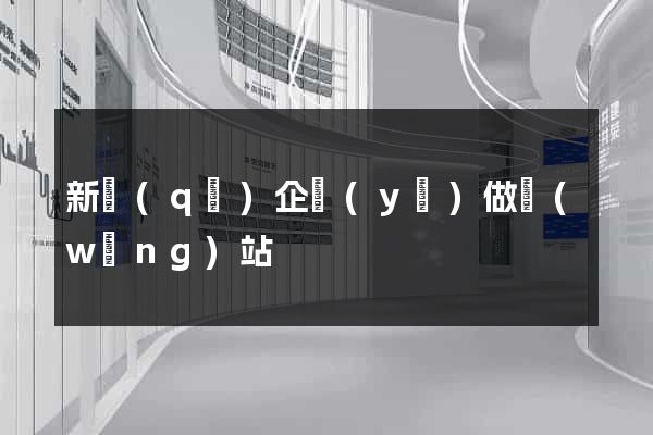 新區(qū)企業(yè)做網(wǎng)站