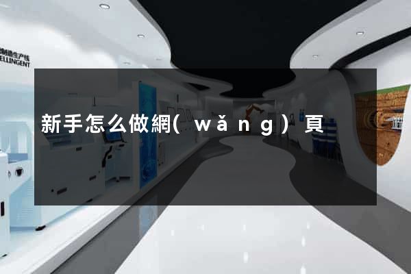 新手怎么做網(wǎng)頁