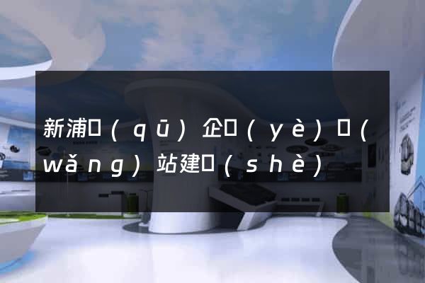 新浦區(qū)企業(yè)網(wǎng)站建設(shè)