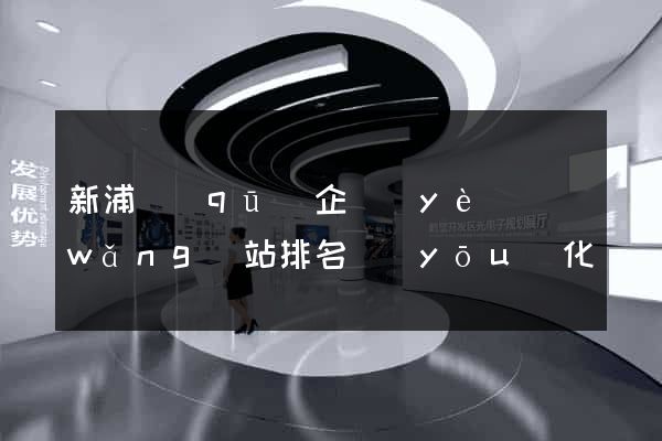 新浦區(qū)企業(yè)網(wǎng)站排名優(yōu)化