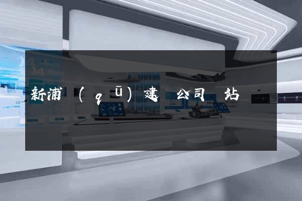 新浦區(qū)建設公司網站