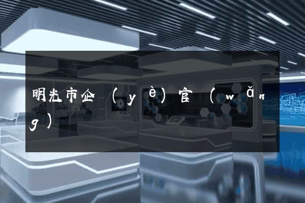 明光市企業(yè)官網(wǎng)設計