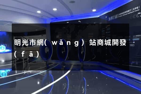 明光市網(wǎng)站商城開發(fā)