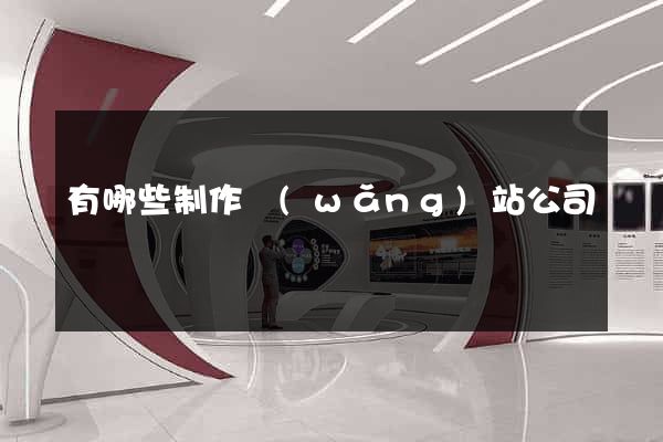 有哪些制作網(wǎng)站公司