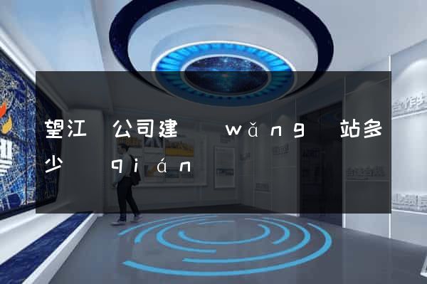 望江縣公司建網(wǎng)站多少錢(qián)