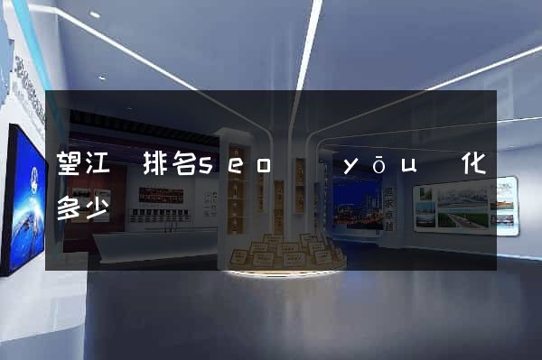 望江縣排名seo優(yōu)化多少錢