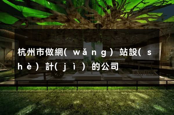 杭州市做網(wǎng)站設(shè)計(jì)的公司