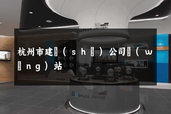 杭州市建設(shè)公司網(wǎng)站