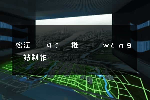 松江區(qū)推廣網(wǎng)站制作