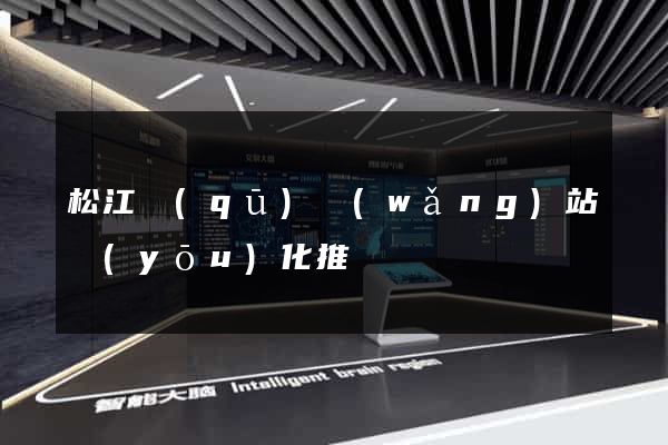 松江區(qū)網(wǎng)站優(yōu)化推廣