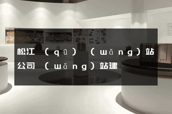 松江區(qū)網(wǎng)站公司網(wǎng)站建設