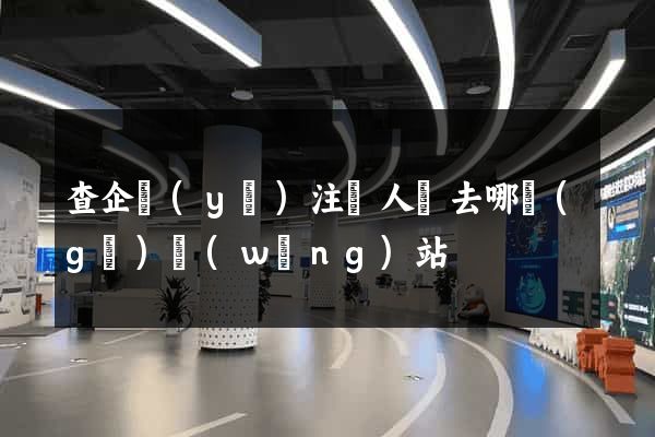查企業(yè)注冊人員去哪個(gè)網(wǎng)站