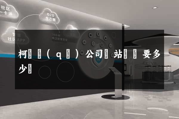 柯橋區(qū)公司網站設計要多少錢