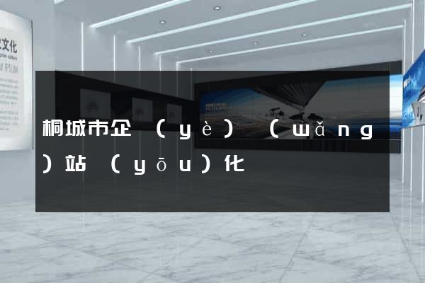 桐城市企業(yè)網(wǎng)站優(yōu)化