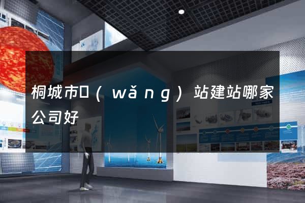 桐城市網(wǎng)站建站哪家公司好