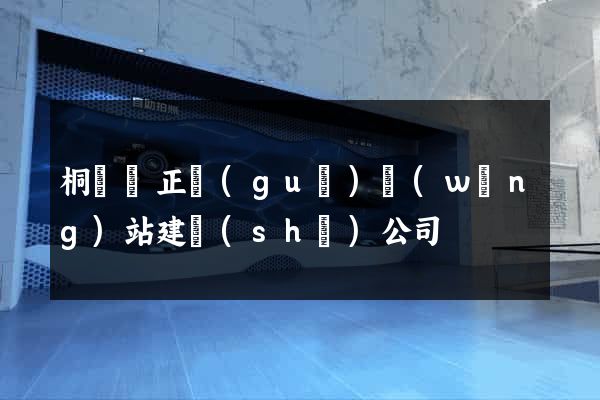桐廬縣正規(guī)網(wǎng)站建設(shè)公司