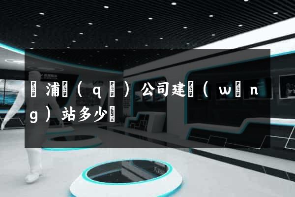 楊浦區(qū)公司建網(wǎng)站多少錢