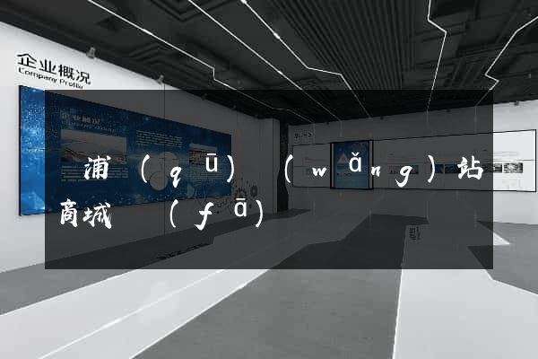 楊浦區(qū)網(wǎng)站商城開發(fā)
