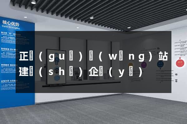 正規(guī)網(wǎng)站建設(shè)企業(yè)