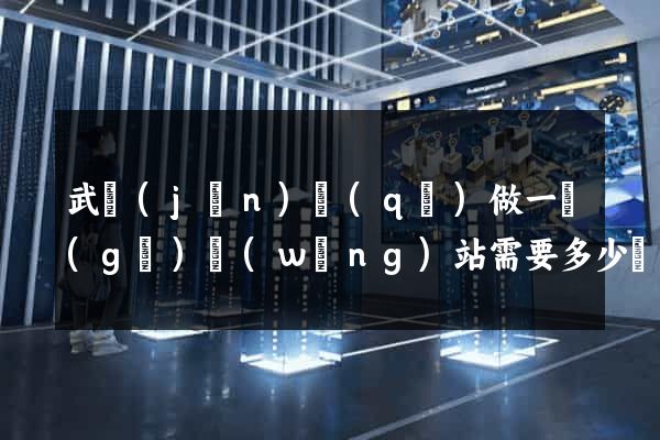 武進(jìn)區(qū)做一個(gè)網(wǎng)站需要多少錢