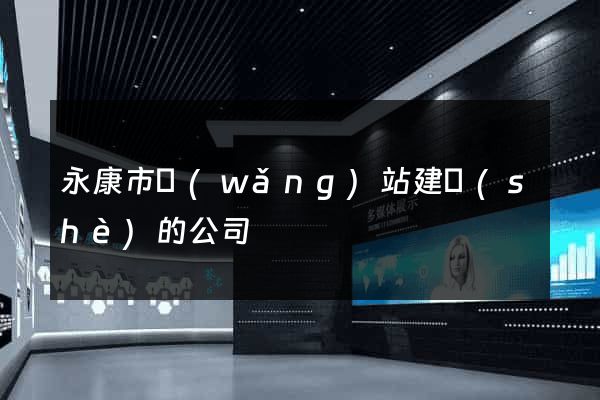永康市網(wǎng)站建設(shè)的公司