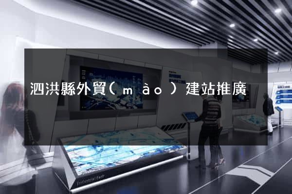 泗洪縣外貿(mào)建站推廣