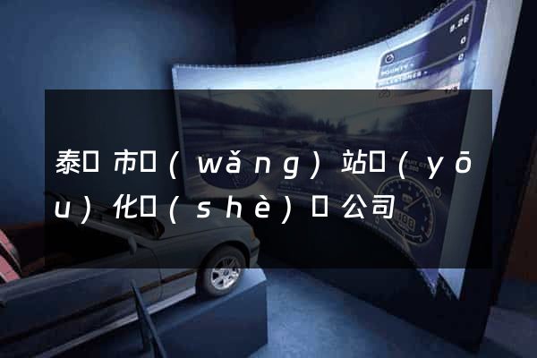 泰興市網(wǎng)站優(yōu)化設(shè)計公司