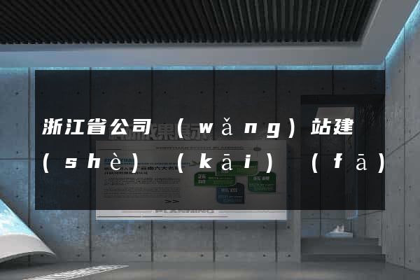 浙江省公司網(wǎng)站建設(shè)開(kāi)發(fā)