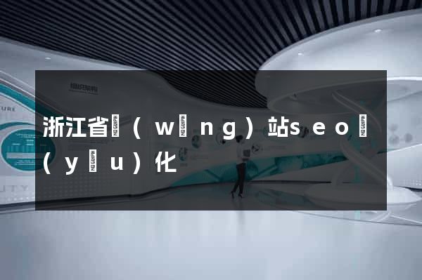 浙江省網(wǎng)站seo優(yōu)化