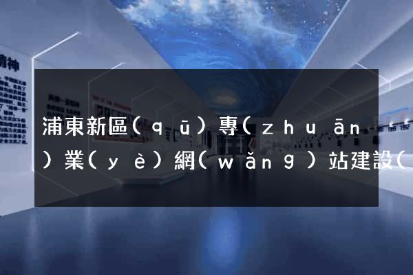 浦東新區(qū)專(zhuān)業(yè)網(wǎng)站建設(shè)