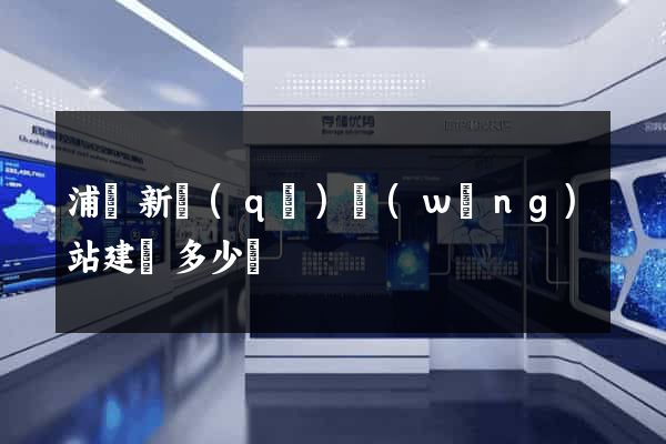 浦東新區(qū)網(wǎng)站建設多少錢
