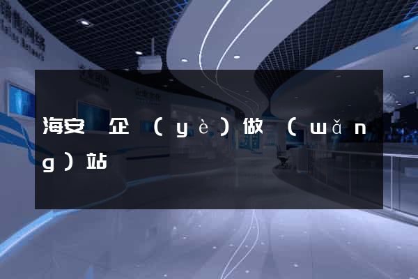海安縣企業(yè)做網(wǎng)站