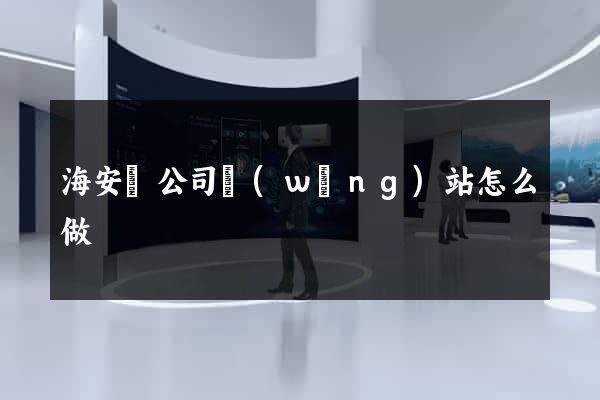 海安縣公司網(wǎng)站怎么做