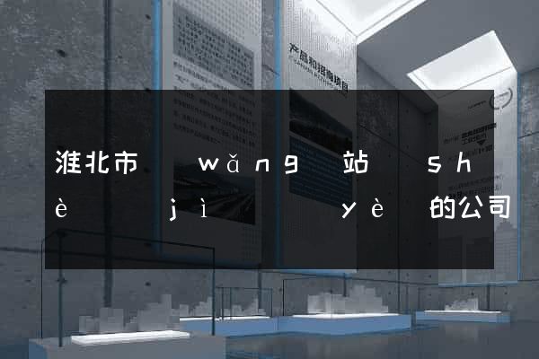 淮北市網(wǎng)站設(shè)計(jì)專業(yè)的公司