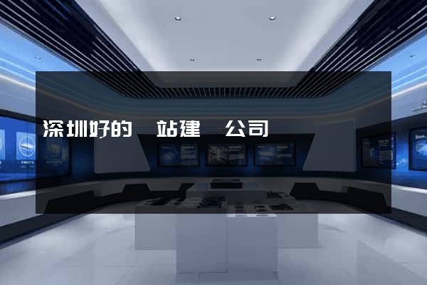深圳好的網站建設公司