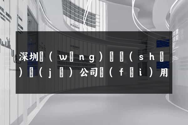 深圳網(wǎng)頁設(shè)計(jì)公司費(fèi)用