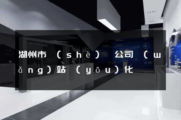 湖州市設(shè)計公司網(wǎng)站優(yōu)化