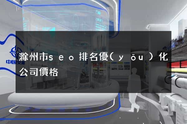 滁州市seo排名優(yōu)化公司價格