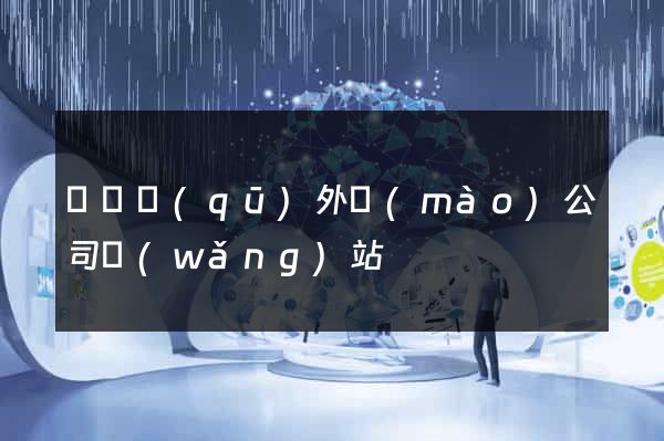 潁東區(qū)外貿(mào)公司網(wǎng)站