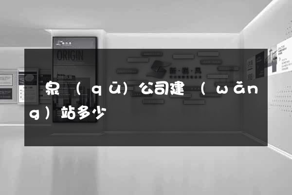 潁泉區(qū)公司建網(wǎng)站多少錢