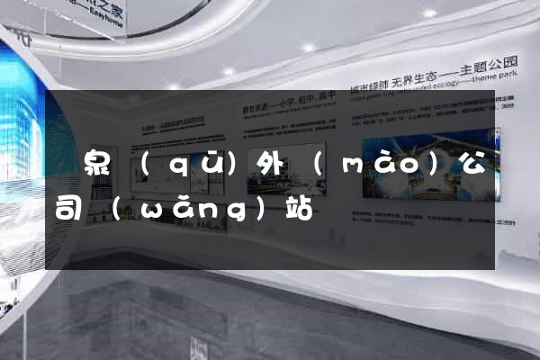潁泉區(qū)外貿(mào)公司網(wǎng)站