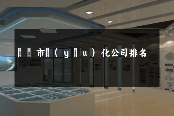 無錫市優(yōu)化公司排名
